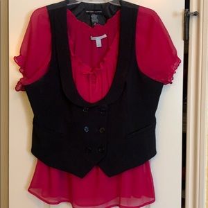 Black vest to dress up any shirt